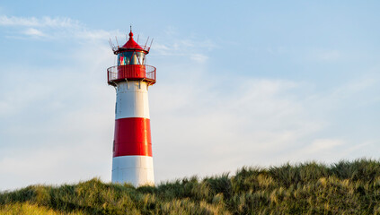 Lighthouse at List on the island Sylt, Germany