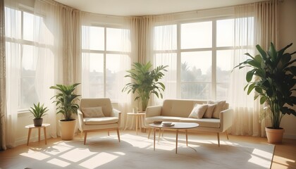 Photo interior modern design room 3d design