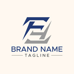 FF initial abstract logo design