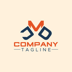 JMD initial abastract logo