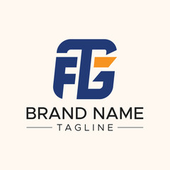 FTG initial abstract logo design