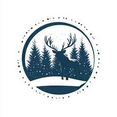 Winter forest logo