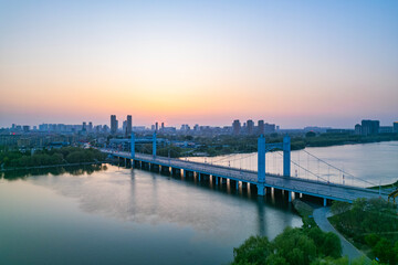 Landscape of Taizi River in Liaoyang, Liaoning province