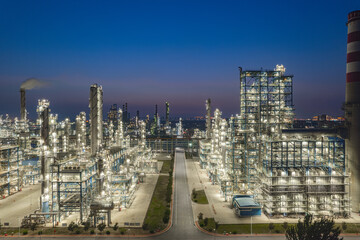 Liaoning Liaoyang Aromatics base night view