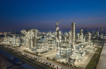 Liaoning Liaoyang Aromatics base night view