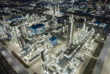 Liaoning Liaoyang Aromatics base night view