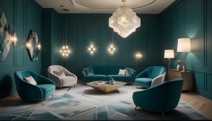 Photo interior modern design room 