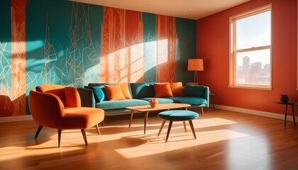 Photo interior modern design room 