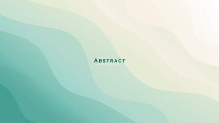 Blue curves and the waves of the sea range from soft to dark vector background flat design style