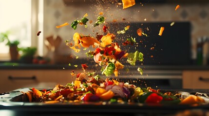 The Unwanted Feast: A Culinary Catastrophe in Mid-Air