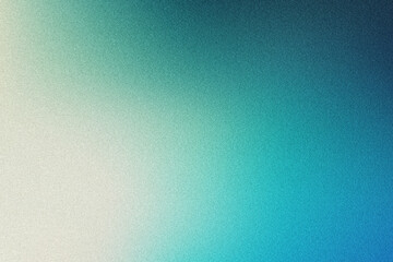 Abstract grainy textured gradient background with soft beige and teal tones