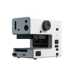 Fototapeta premium Retro Instant Film Camera with Modern Design and Features