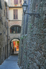 Obraz premium Scenic landscape from Volterra medieval town of Toscana, Italy, Europe 