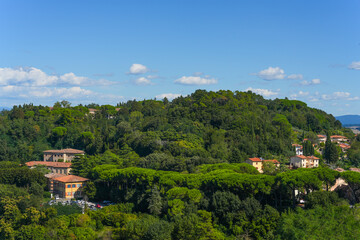 Obraz premium Scenic landscape from Volterra medieval town of Toscana, Italy, Europe 