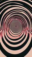 Obraz premium Spiraling stripes merging into a singular vanishing point