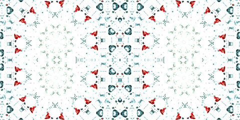 Seamless kaleidoscope pattern. The texture of the woven pattern. Endless pattern