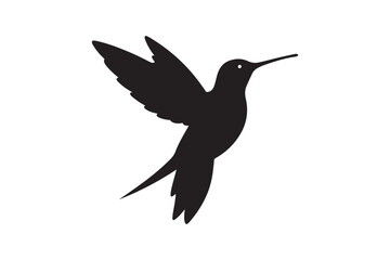 Hummingbird Silhouette vector illustration, Hummingbird Silhouette,  Hummingbird Silhouette PNG