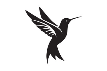 Hummingbird Silhouette vector illustration, Hummingbird Silhouette,  Hummingbird Silhouette PNG