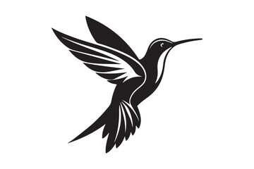 Hummingbird Silhouette vector illustration, Hummingbird Silhouette,  Hummingbird Silhouette PNG