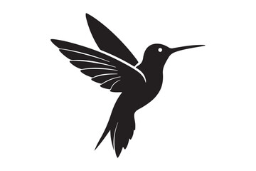 Hummingbird Silhouette vector illustration, Hummingbird Silhouette,  Hummingbird Silhouette PNG