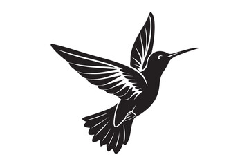 Hummingbird Silhouette vector illustration, Hummingbird Silhouette,  Hummingbird Silhouette PNG