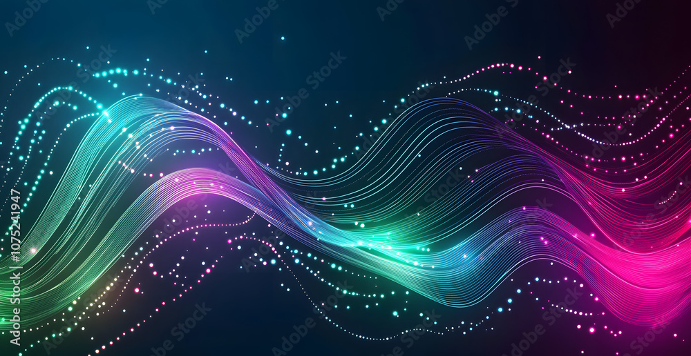 Poster A digital abstract background with glowing blue and purple connections forms the shape of an AI brain on a dark gradient, ideal for tech presentations and social network banners.