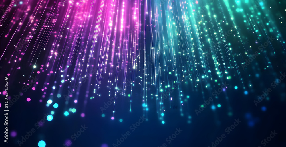 Poster A digital abstract background with glowing blue and purple connections forms the shape of an AI brain on a dark gradient, ideal for tech presentations and social network banners.