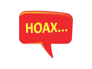 hoax chat icon, Can also be used for labels and stickers