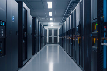Fototapeta premium This photo shows a quantum computing research lab 