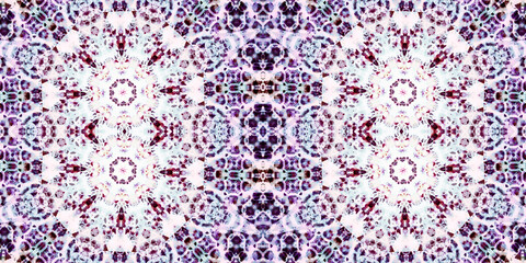 Seamless kaleidoscope pattern. The texture of the woven pattern. Endless pattern