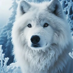 Obraz premium Winter Wolf Portrait