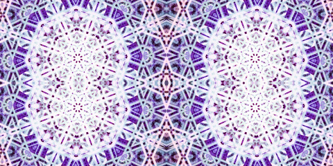 Seamless kaleidoscope pattern. The texture of the woven pattern. Endless pattern
