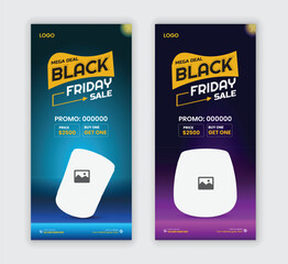 New best-selling speaker promo Dl flyer template Or black Friday super sale Electronic gadgets sale handbill, and wireless speaker Rack card design layout