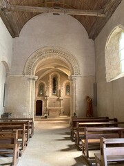 Fototapeta premium Eglise de Colleville-sur-Mer en Normandie