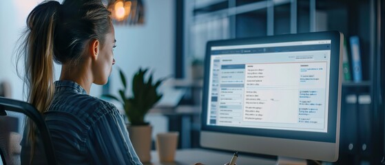 Desktop Computer with Registration Form for Online Account Creation