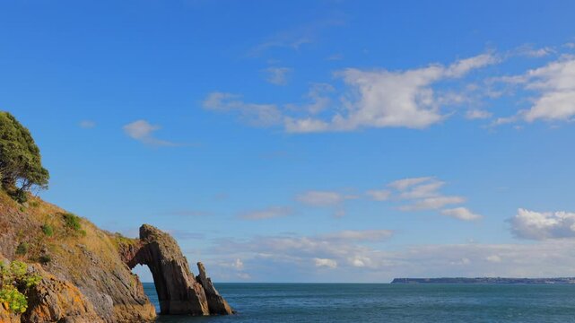 The natural beauty of Devon in England, United Kingdom constituting the English Riviera.