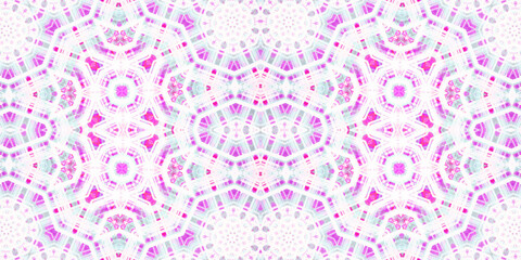 Seamless kaleidoscope pattern. The texture of the woven pattern. Endless pattern