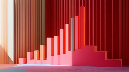 Obraz premium The upward trend in revenue on the graph demonstrates the brand's strength in the current market.