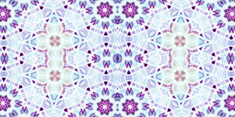 Seamless kaleidoscope pattern. The texture of the woven pattern. Endless pattern
