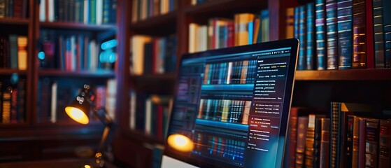 E-Library Interface: Accessing Digital Books Online