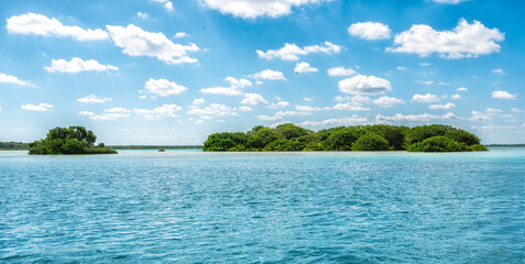 Beautiful landscape photo taken in Laguna Bacalar in Mexico