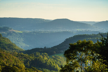 View of the Serra Gaúcha mountains - Gramado, Rio Grande do Sul, Brazil