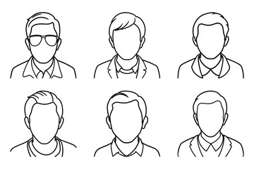 Profile icon set in vector art