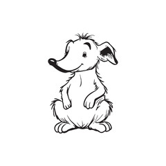 mouse cartoon line art hand drawn coloring page
