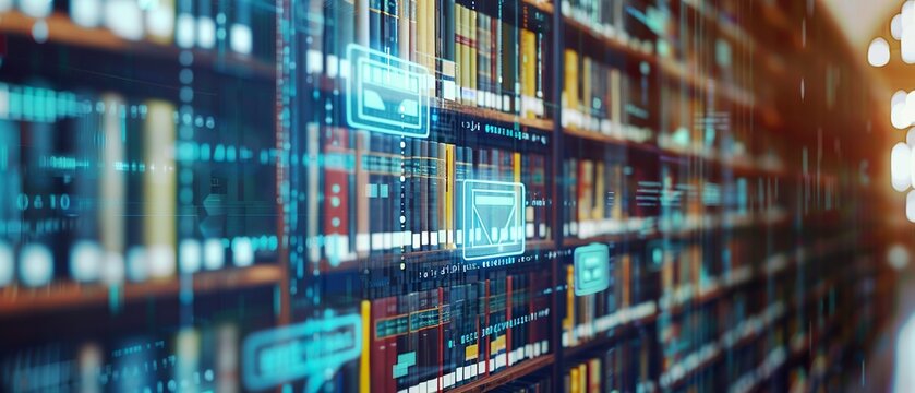 Student Engaging with Digital Library Platform