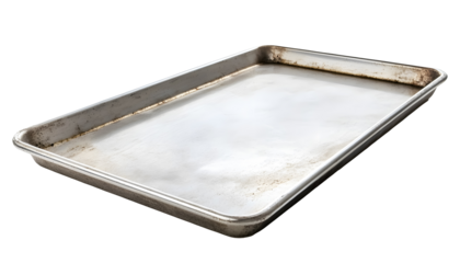 baking sheet isolated on white background 