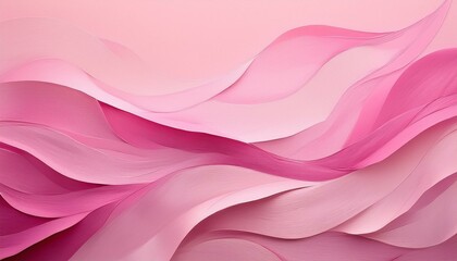 Obraz premium Abstract pink and white waves create a flowing, dreamy background.