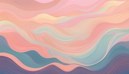 Obraz premium Abstract background with pastel colors and flowing lines.