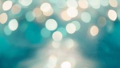 Fototapeta premium Abstract bokeh background with soft, glowing lights in shades of blue and white.