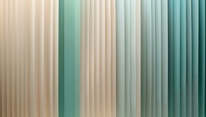 Obraz premium Abstract background with vertical lines in shades of beige and teal.